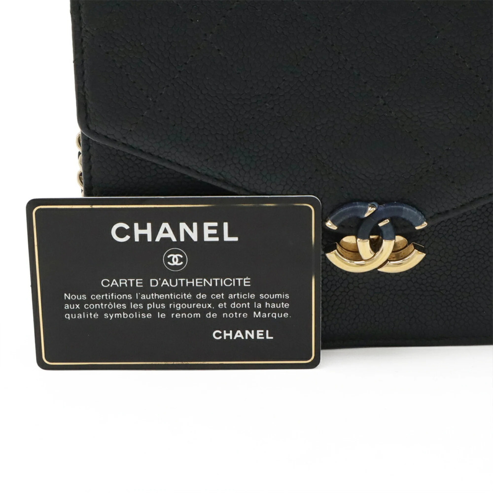 CHANEL Authentic Black Caviar Leather Wallet - Picture 10 of 10